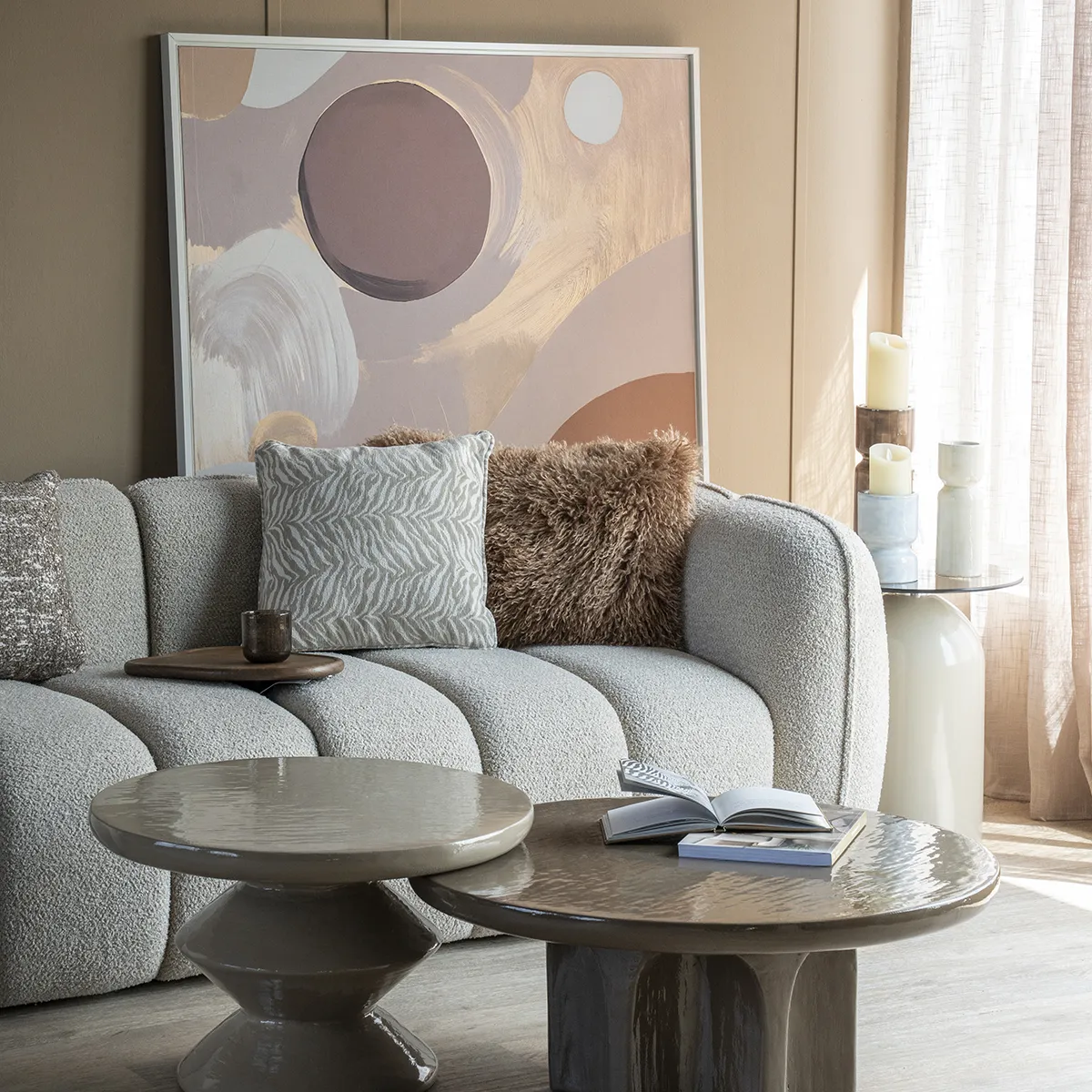 Pyntepude Tigra Beige 45x45 cm