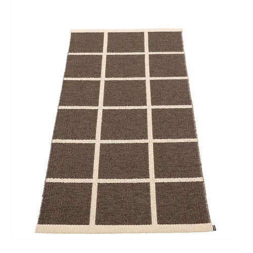Vævet Tæppe Criss Dark Brown 70x150 cm