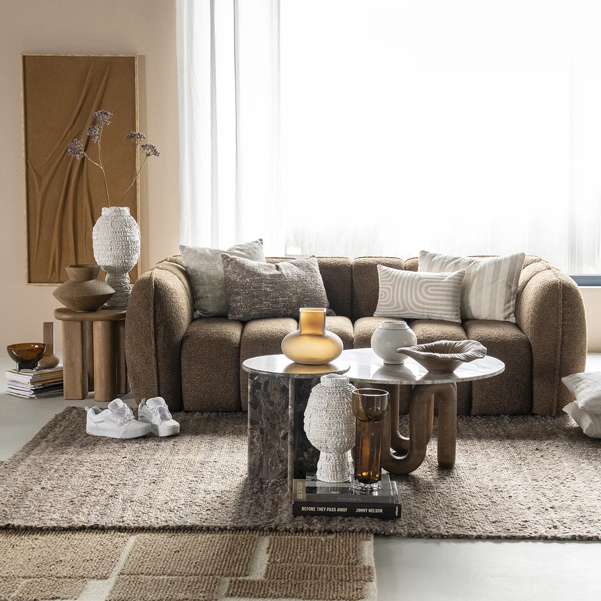 Sofa Cubetto (2,5-personers) Brown