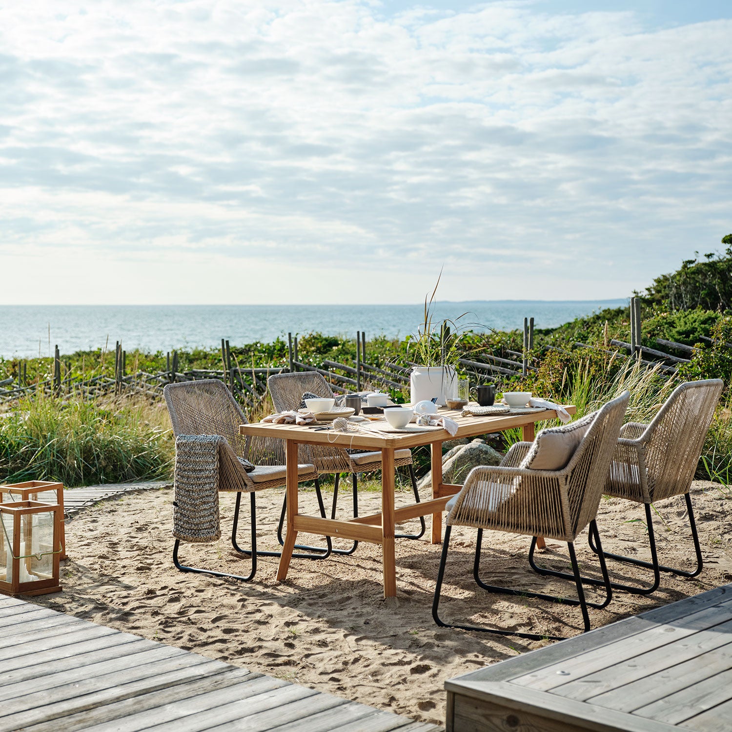 Kornell Spisebord 90x150 cm Natur Teak Brafab