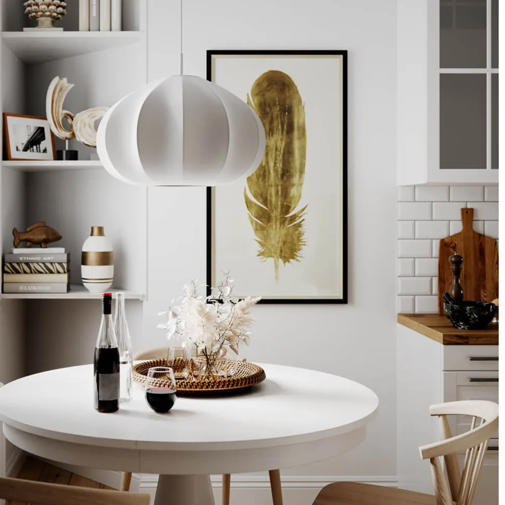 Ebba loftslampe Ø50cm hvid