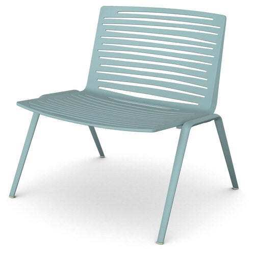 Zebra lænestol Lys blå