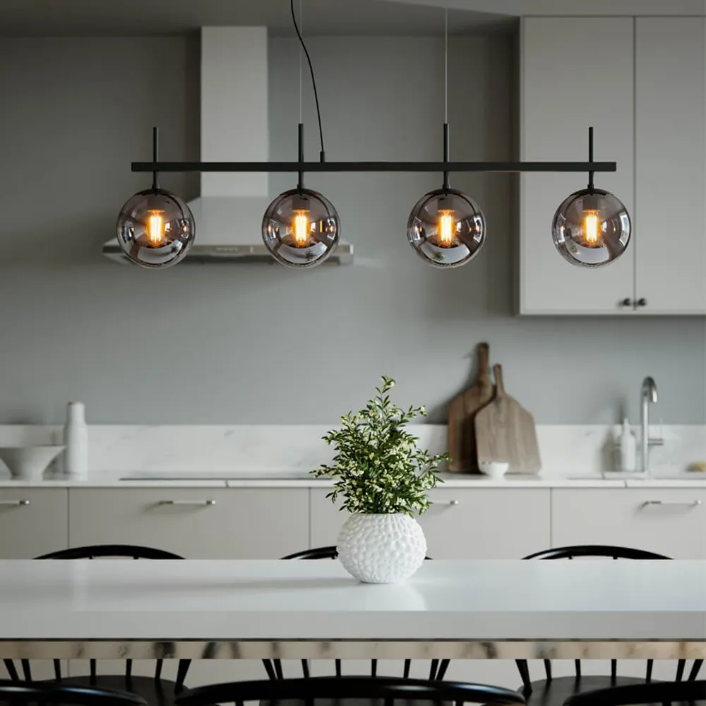 Boyle loftslampe 4 lys Røggrå