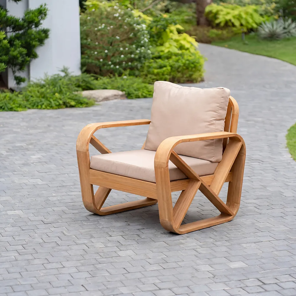 Bålamöllan loungestol inkl. hynder hvid