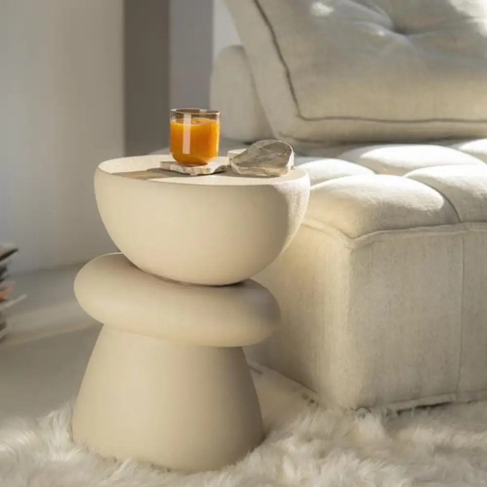 Kerun  sidebord- beige 35x35x47 cm