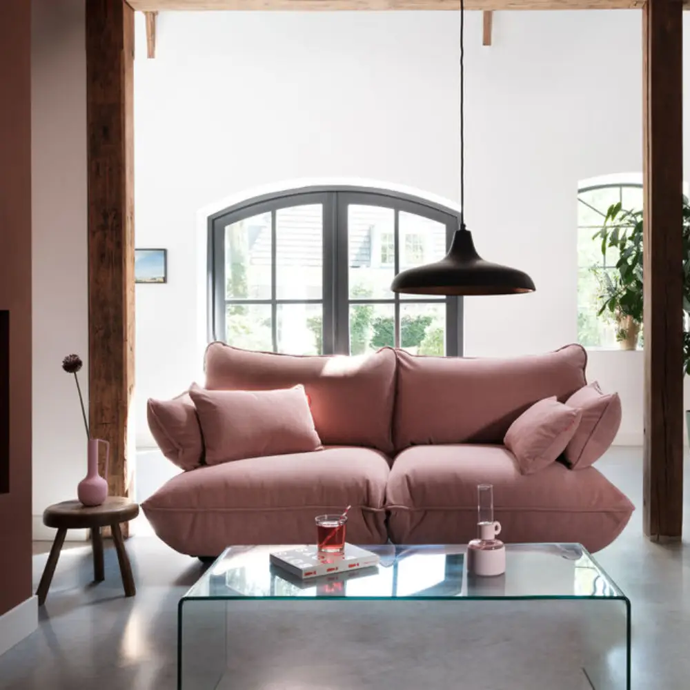 sumo armlæn cord recycled soft pink