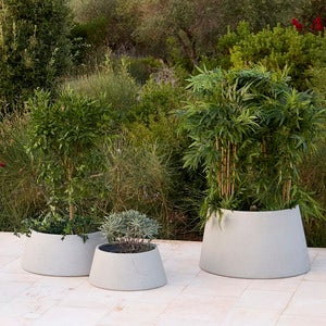 Soil potte trapez middel Concrete structure, fiberglas