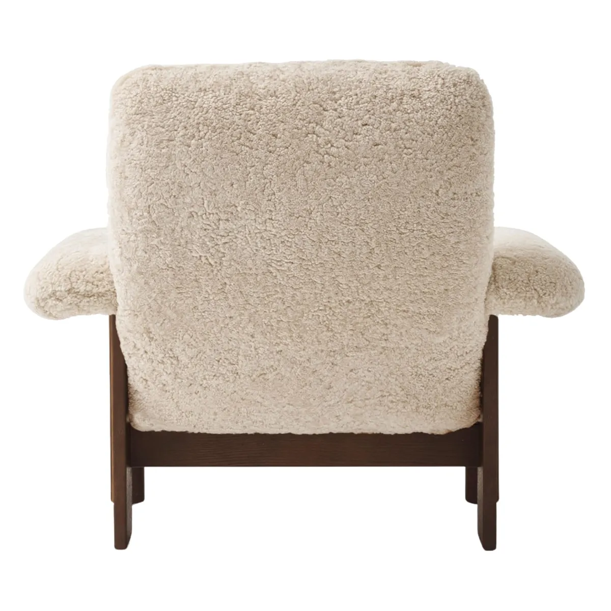 Brasilia loungestol mørkbejdset eg, Sheepskin Nevotex Nature