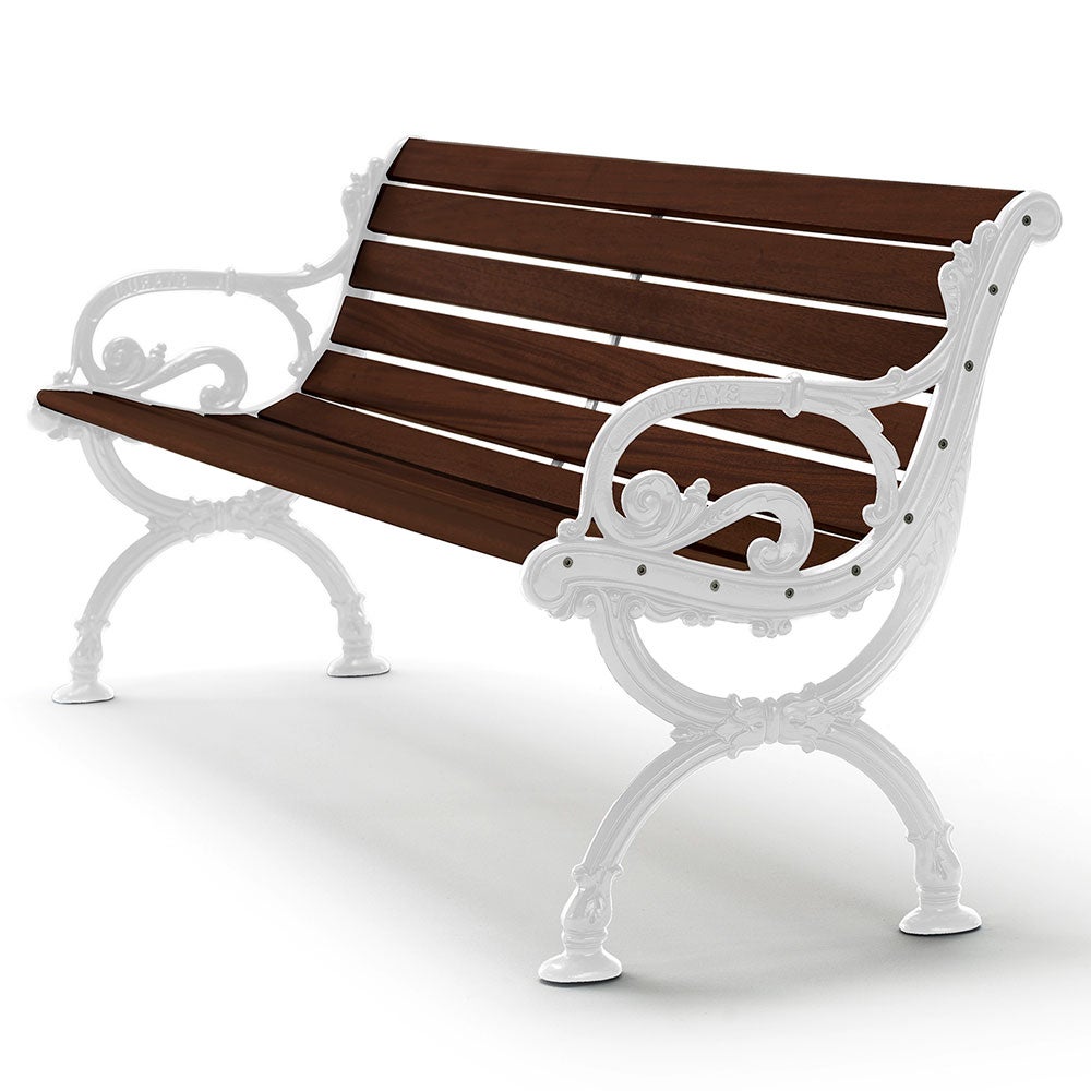 Byarums Bruk, Sofa Byarum / 185cm / g:hvid / v:brunt glas. til Byarums Bruk