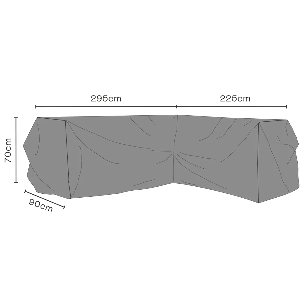 Møbelbetræk Hjørnesofa 225/295x70 cm Premium 