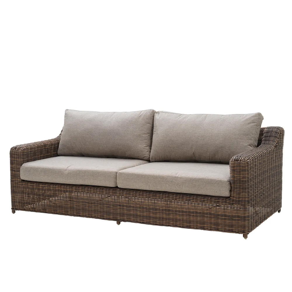 Glendon 3-pers. sofa  Dark brown / Soft moose