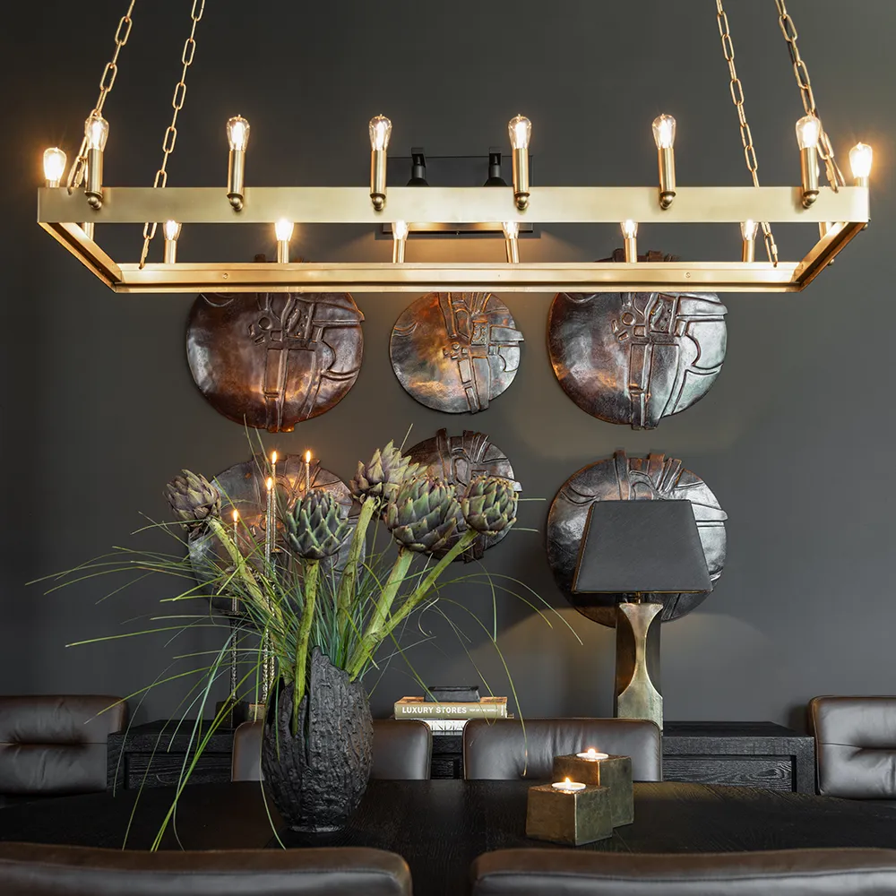 Loftslampe Crown 148x48 Cm old brass