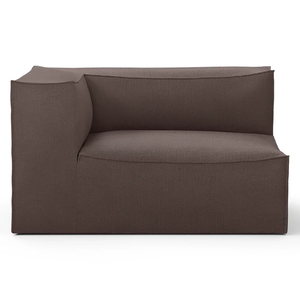 Ferm Living, Catena Sofa Armrest Left L400 - Hot Madison - Brown