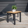 Mexico sidebord sort/teak 