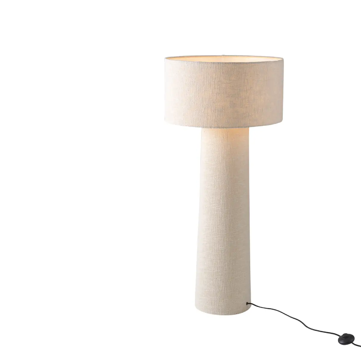 SONNY Gulvlampe råhvid Ø50xH115 cm