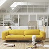 Rest Sofa 3-sæders metalbase Hearth 6/Sort