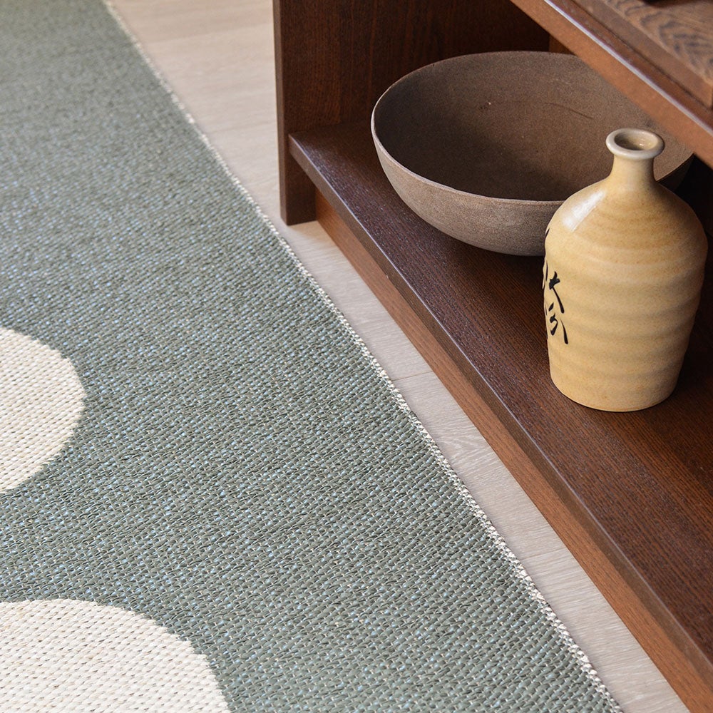 Vera tæppe 70x300 cm army / vanilla 