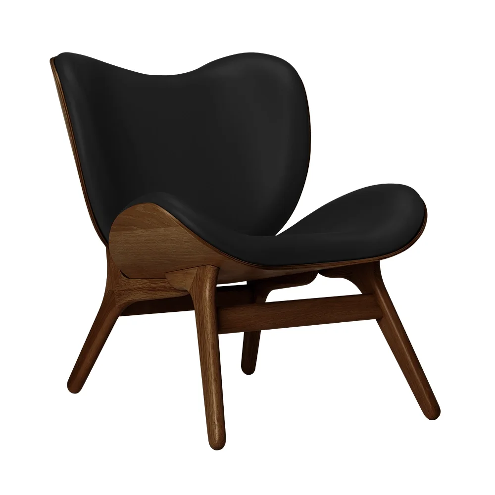 A Conversation Piece Hvilestol Dark Oak/Hope Leather Black