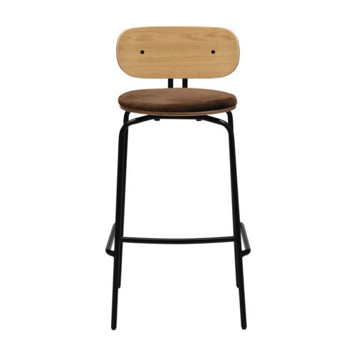 Curious Barstol Eg/Sort Teddy Brown