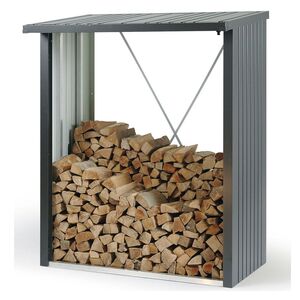 Woodstock brændelager 150 cm mørkegrå