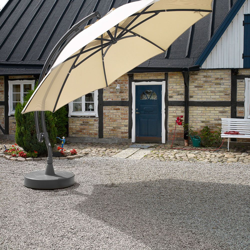 Easy Sun Hængeparasol 375 cm Antracit Brafab
