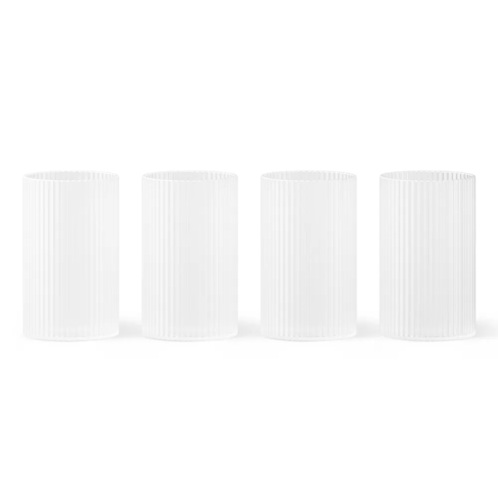 Ferm Living Ripple verrines glas 14 cl 4-pack Frosted