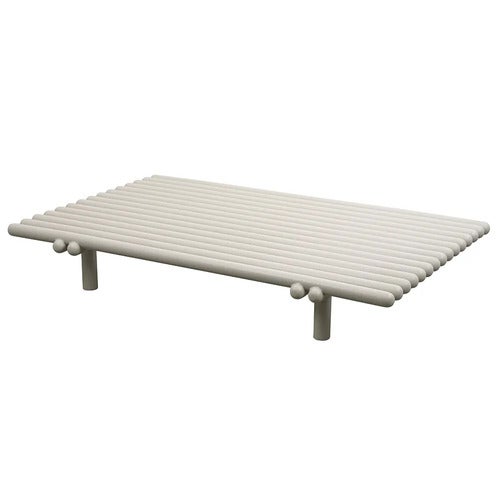 Sticks platform sofabord Sand aluminium