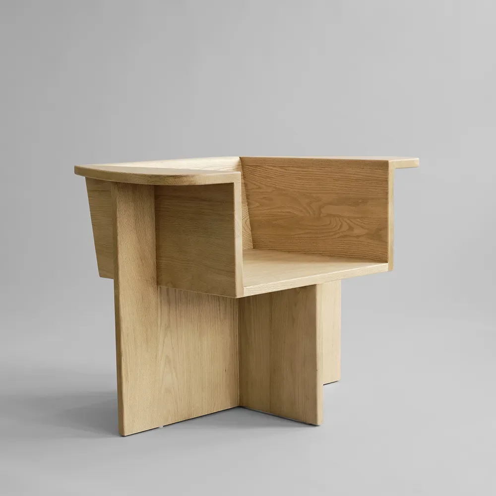 Brutus Lounge Chair - Naturlig Eg