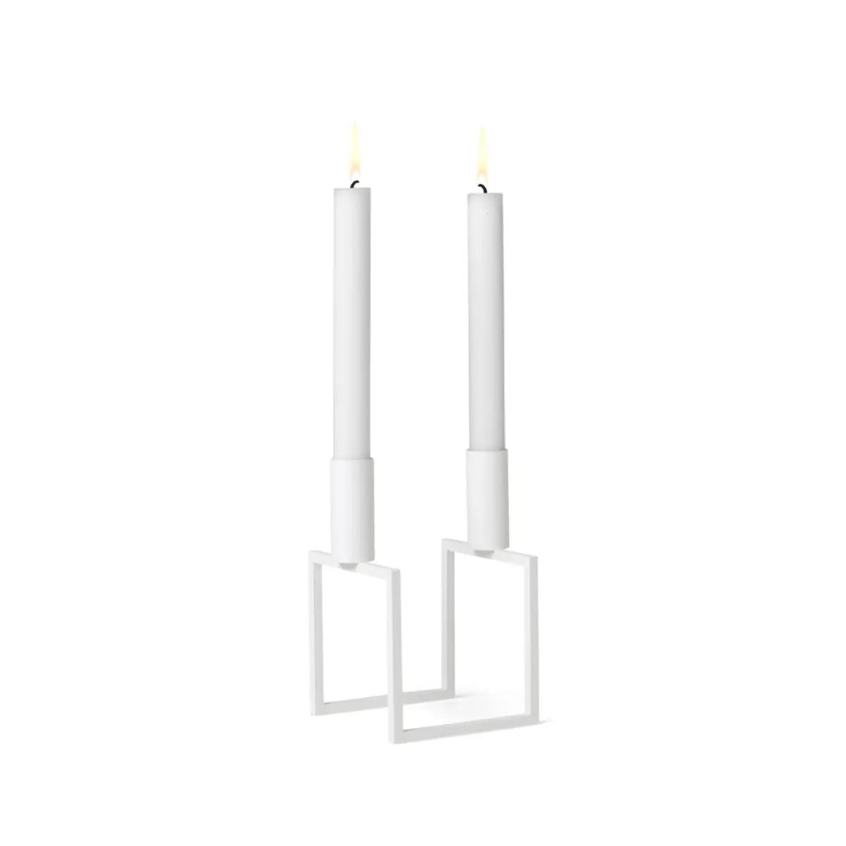 Kubus Lysestage Line - Hvid