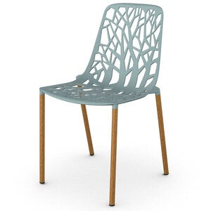 Forest Spisebordsstol Iroko/Light Blue