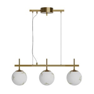 Bellagio loftlampe L82cm messing/hvid