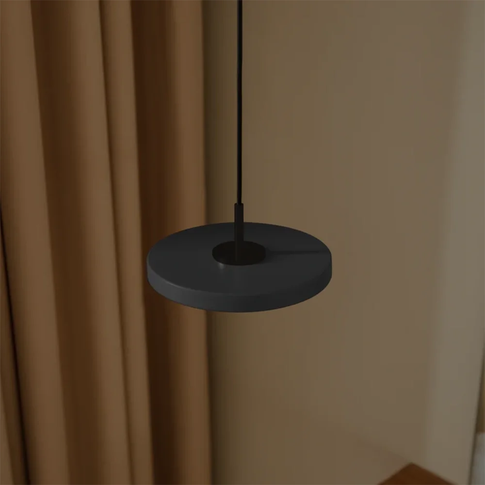 Asteria Micro Loftlampe Ø15 cm Anthracite Grey/sort