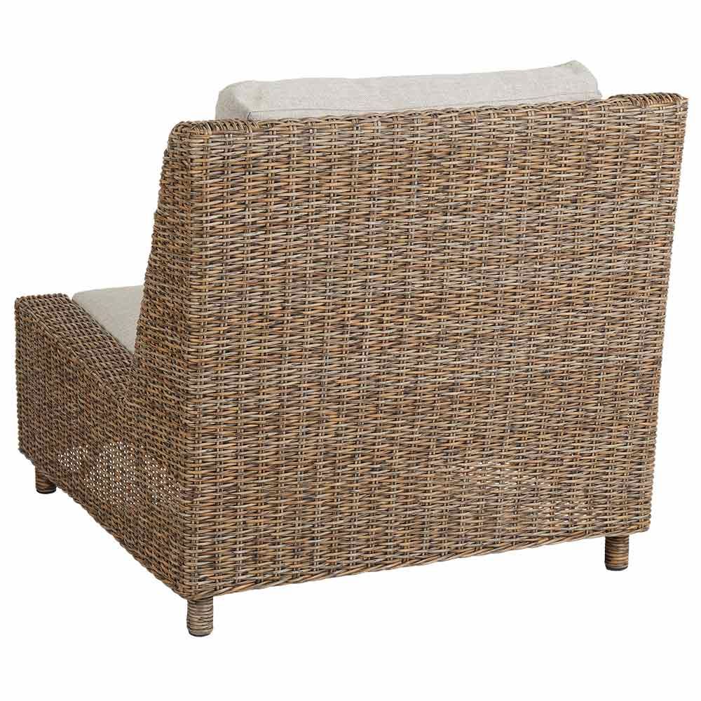 Sandkorn Loungelænestol Natur Polyrattan Brafab