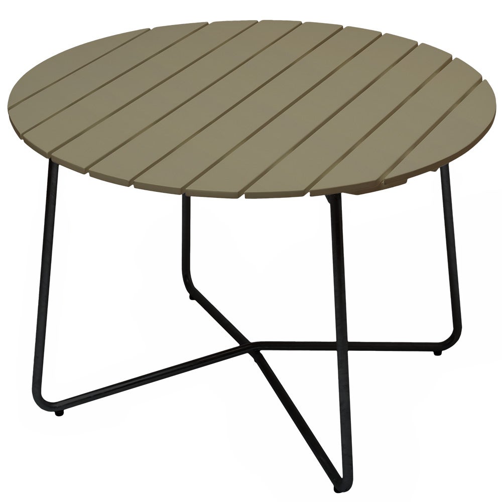 Grythyttan Stålmöbler, Bord 9A 100 Grønlakeret eg / sort stativ