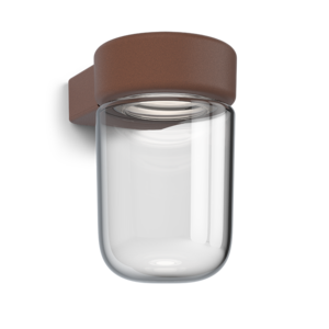 Moon væglampe IP44 ruststruktur LED