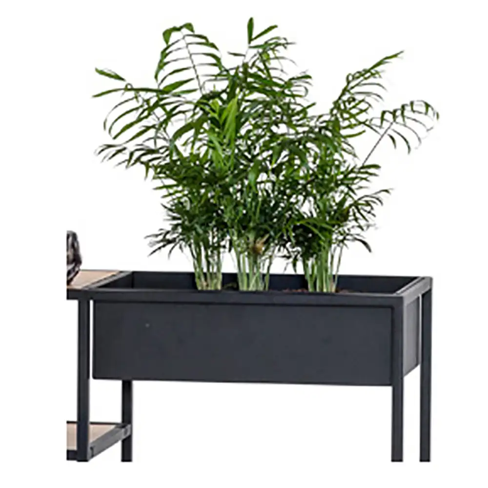 Stålkasse 49 cm høj sort metal