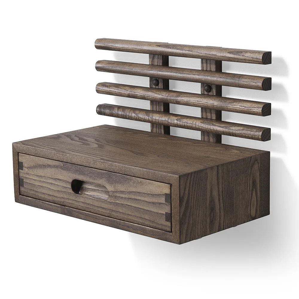 Zana Sengebord med skuffe Brun olieret ask