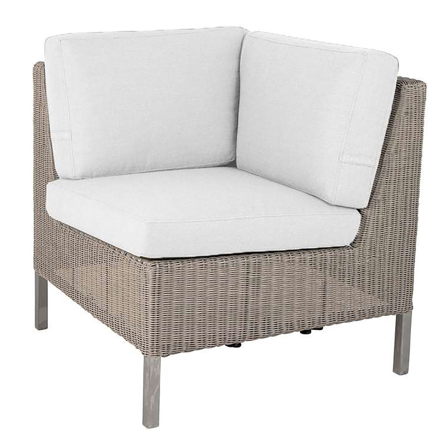 Connect hjørnemodul Høj Taupe syntetisk rattan