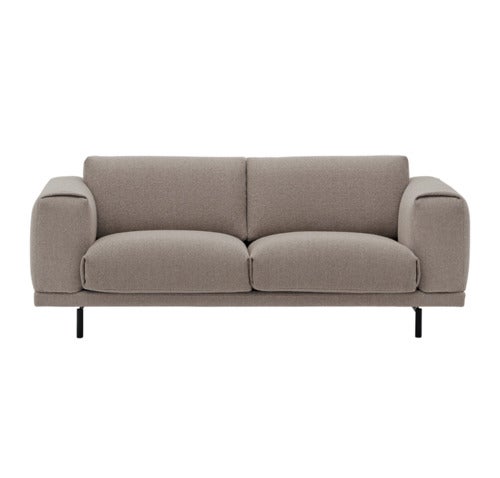 Rest Sofa 2-personers - Metalbase/Hearth6/Sort