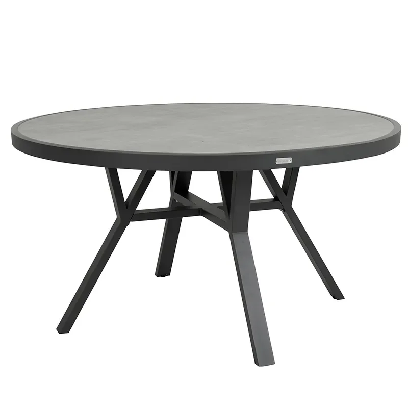 Brafab, Samvaro spisebord 140 cm inkluderer glasplade Antracit