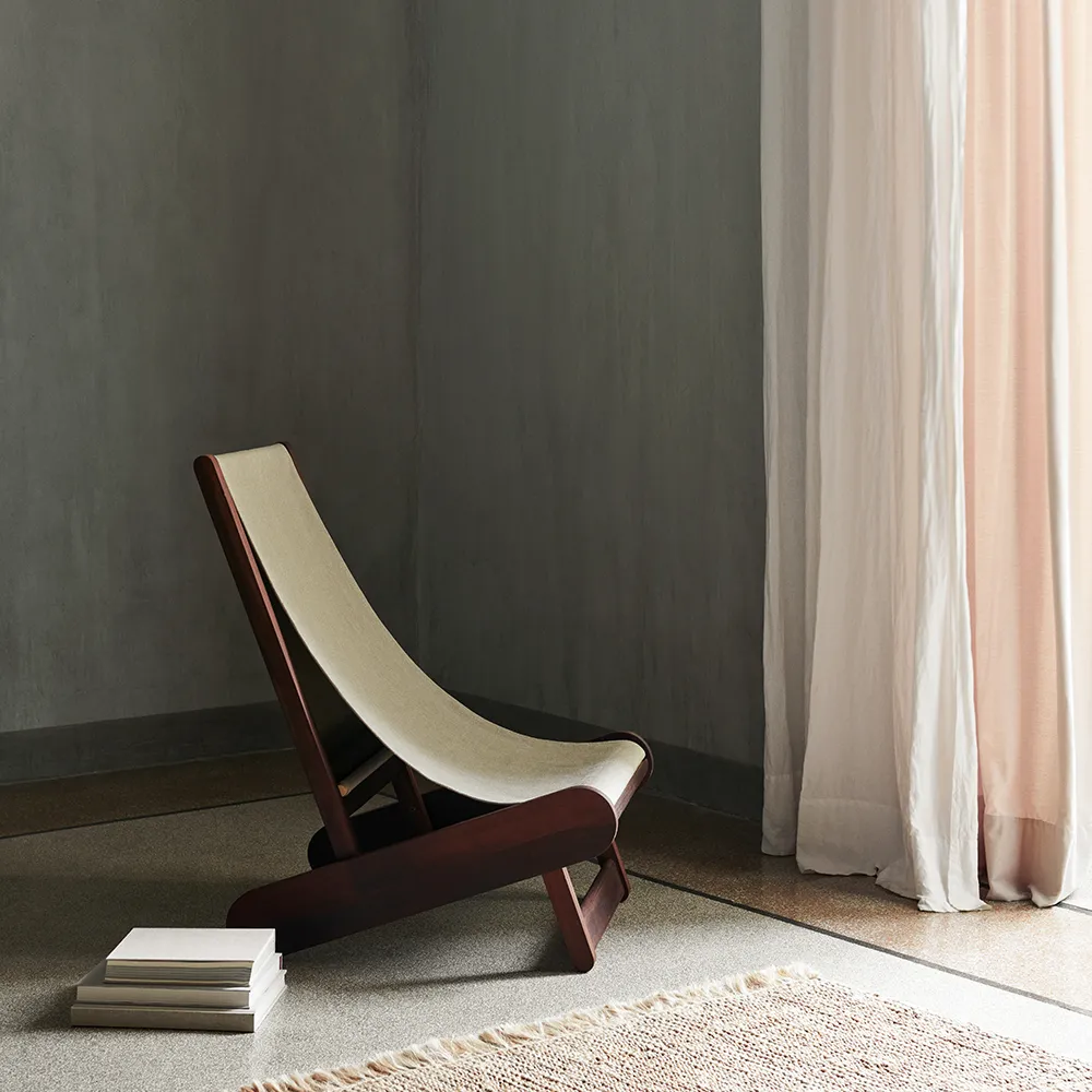 Hemi Lounge Lænestol - Dark Stained/Natural