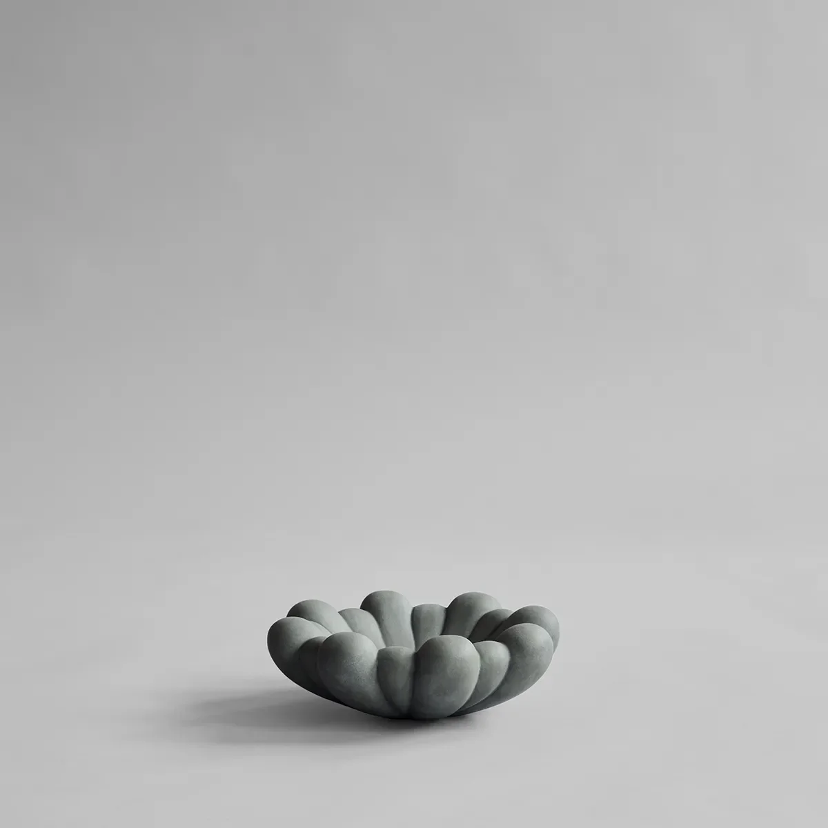 Handmade Decorative Bowl Bloom Dark Grey Ø 28,5 cm