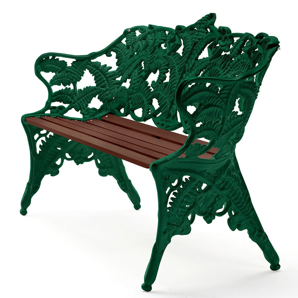 Byarums Bruk, Classic sofa ender: grøn / træ: olieret mahogni