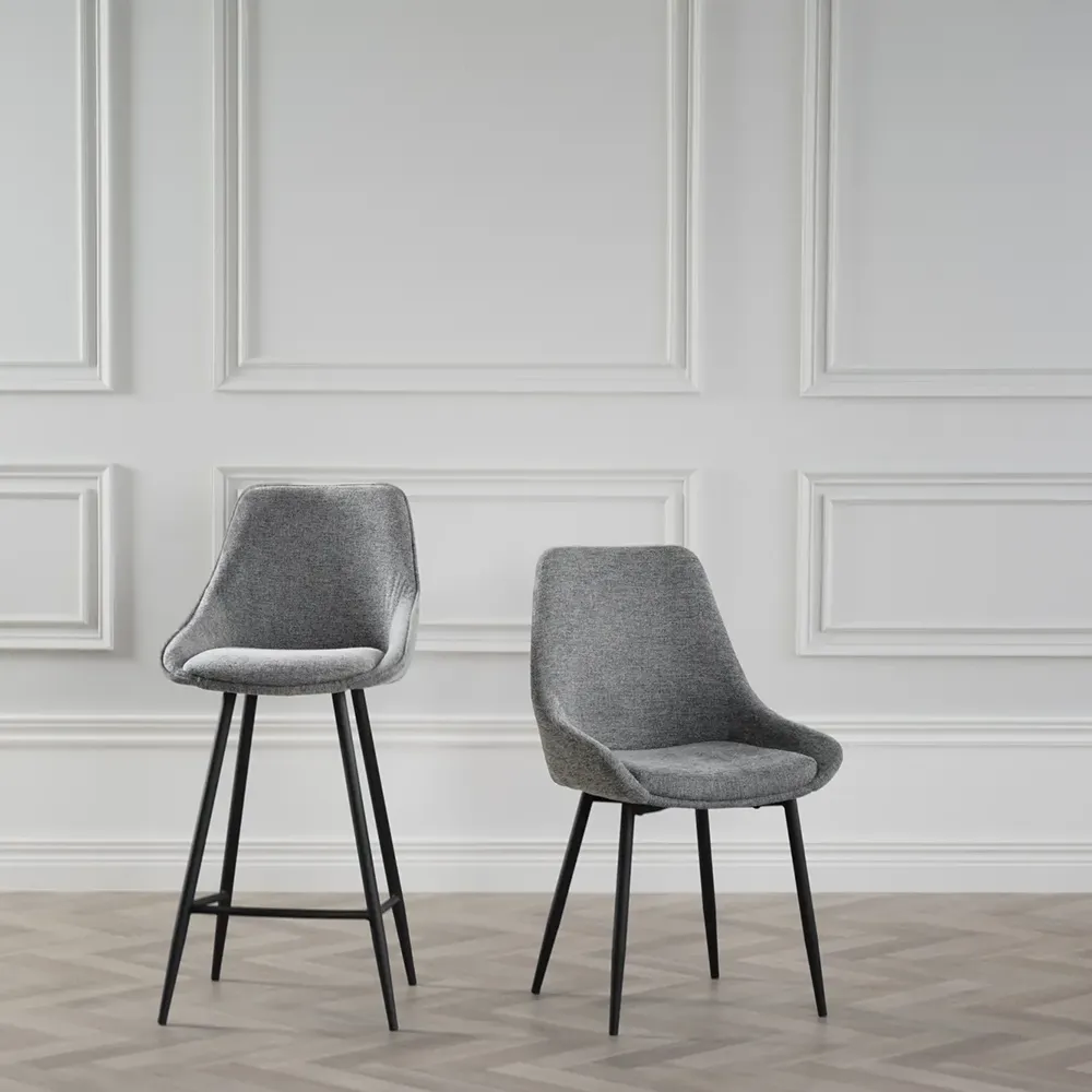 Sierra spisebordsstol grå stof