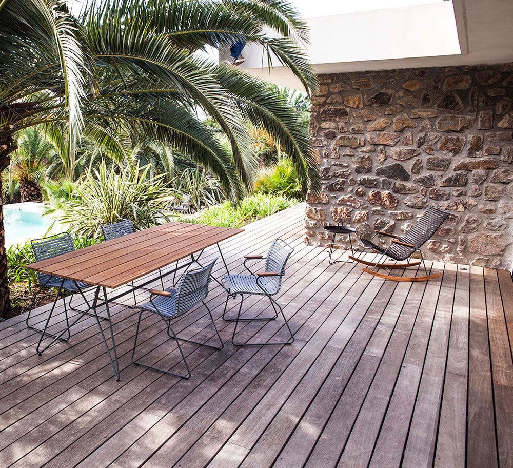 Click gyngestol Paprika / Grey bamboo