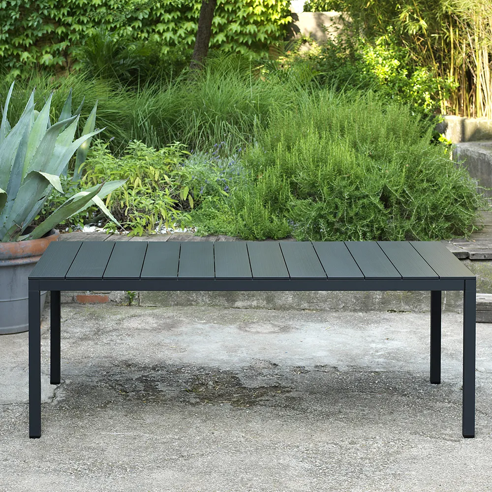 Rio Alu Spisebord 140//210x85 cm Anthracite
