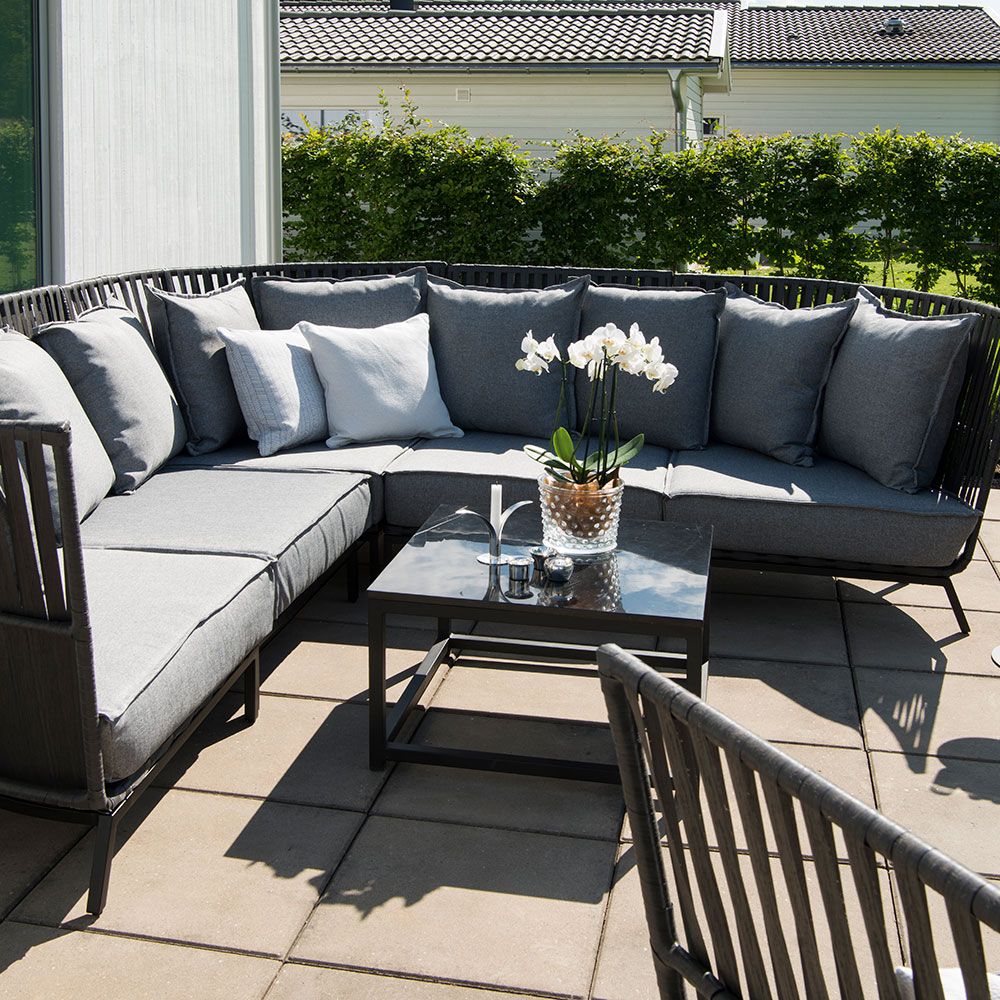 Jet Set-hjørnesofa med hynder 