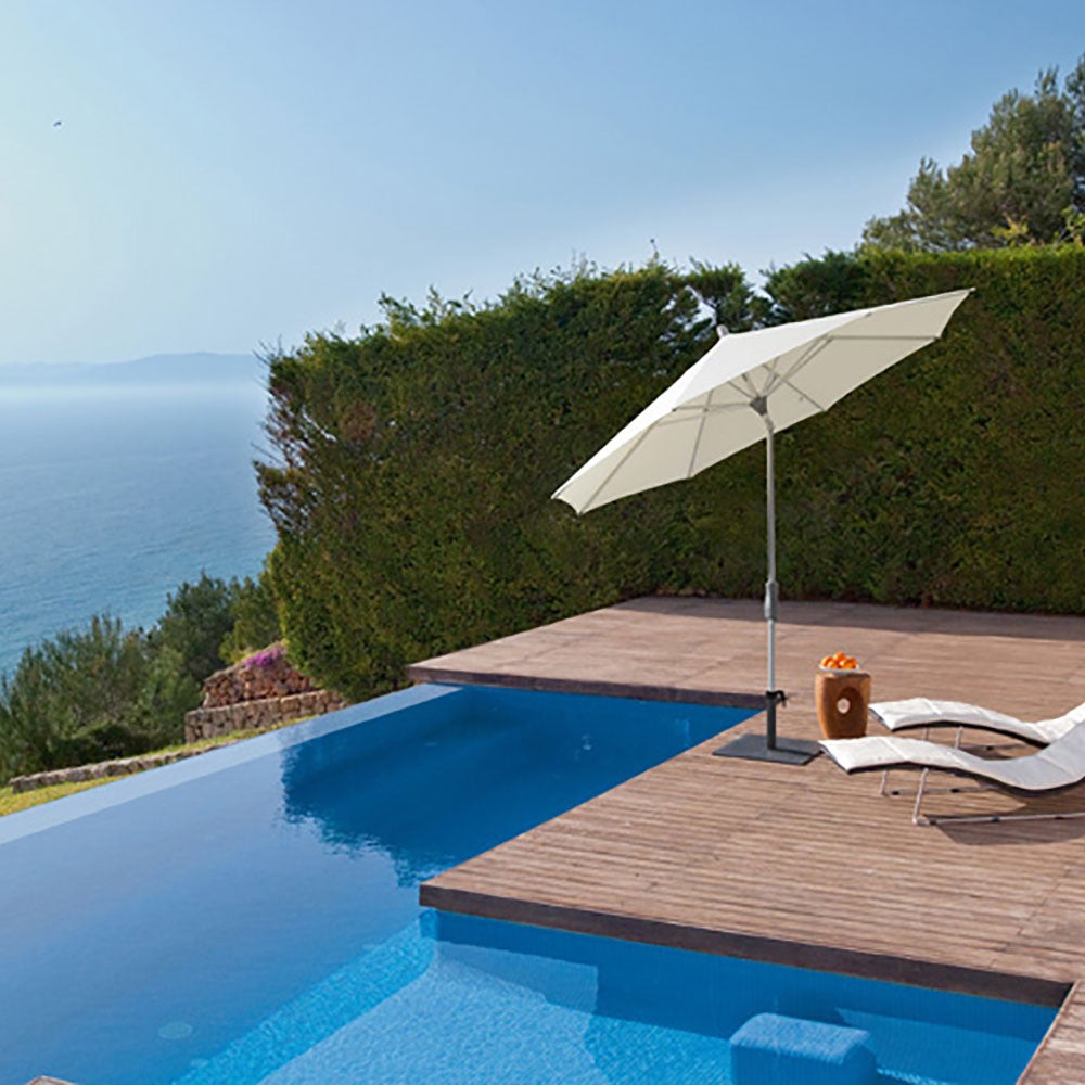 Alu-twist parasoll 330 cm #151 ash 