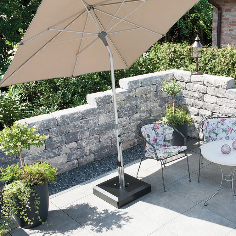 Parasolfod med hjul Alu-Vario 50 kg antracit