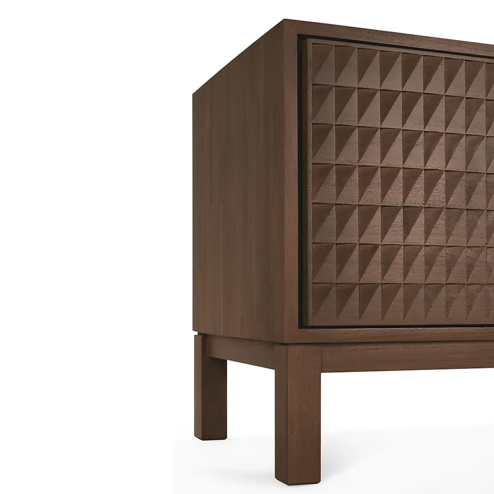 TV-bord i teak Sono Light Brown L160 cm